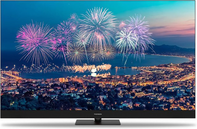 Thomson 55QG6C14 QLED Smart-TV in Schwarz mit 4K Ultra HD, HDR, Sprachsteuerung und WLAN - Bild 1