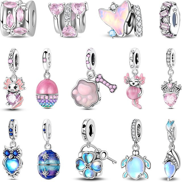 Pandach Charms, 925 Silber, Zirkonia, Perle, Salamander - Bild 1