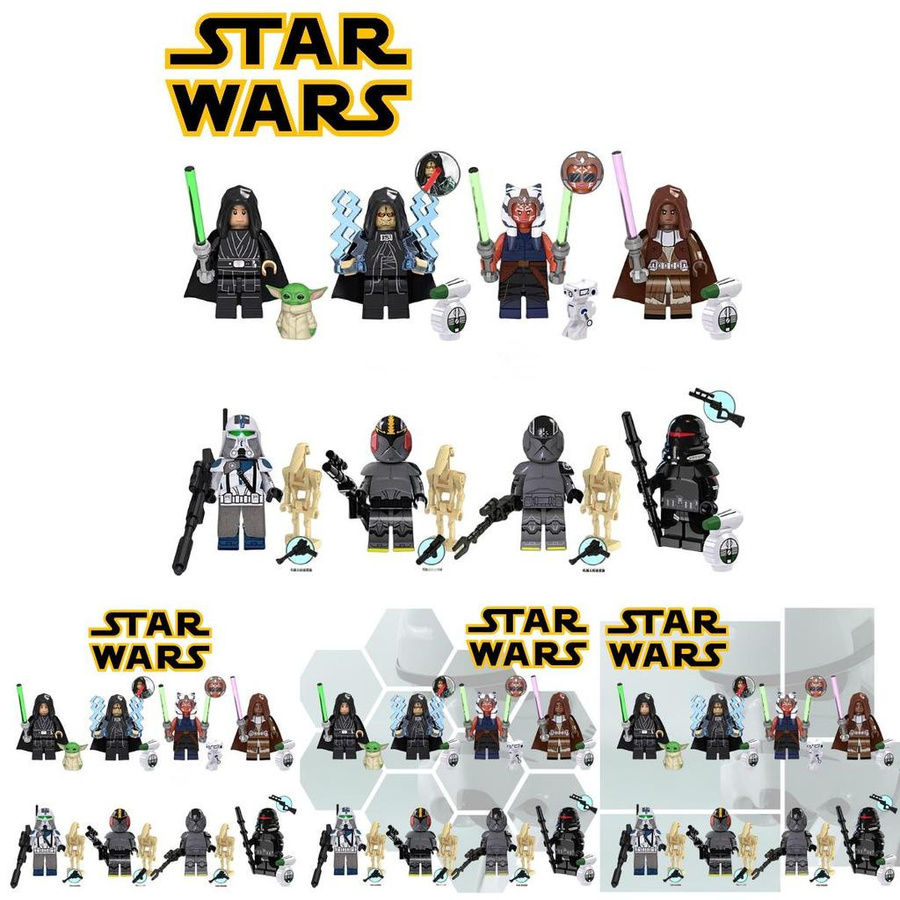 NovaGlade Star Wars Luke Skywalker Palpatine Legion Command Bausteine Figur Maske Set - Bild 2