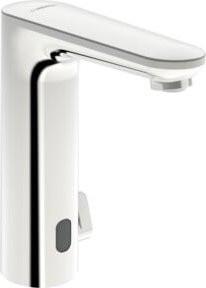 Hansa Infrarot-Waschtischarmatur Hansaelectra Safety mit Sensor und schwenkbarem Auslauf, Chrom - Bild 1