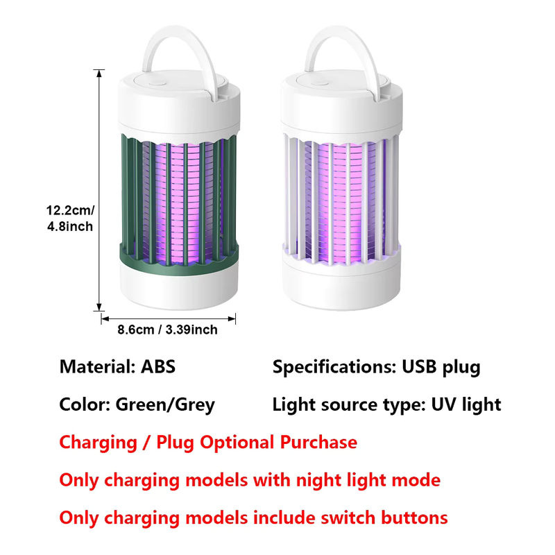 Elektrische Moskito-Lampe von PARKSON in Weiß mit UV-Licht und USB-Anschluss als Insektenvernichter für Camping und Zuhause - Bild 2