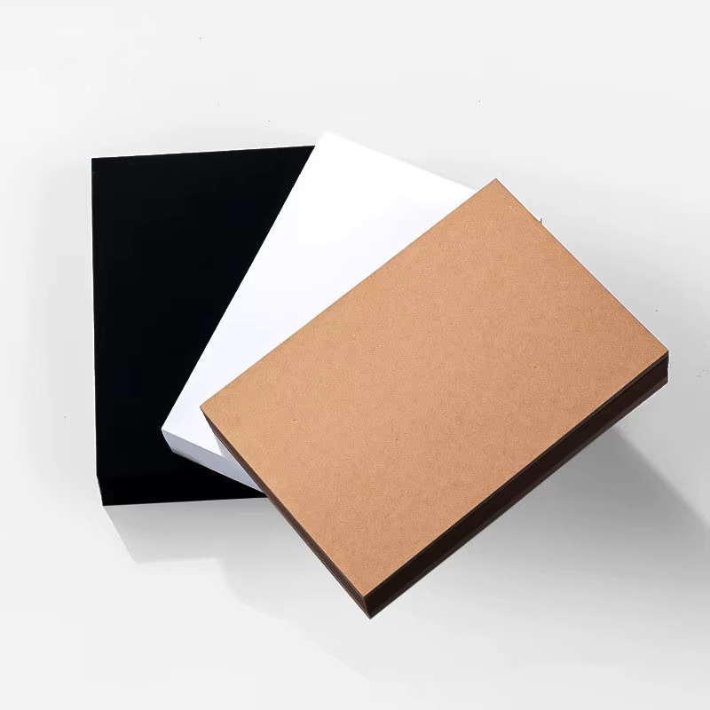 50 Stück Leere Postkarten aus 250g Karton für DIY Zeichnungen und Lesezeichen, B: 10 cm, H: 15 cm, Farben: Weiß, Schwarz, Braun - Bild 3