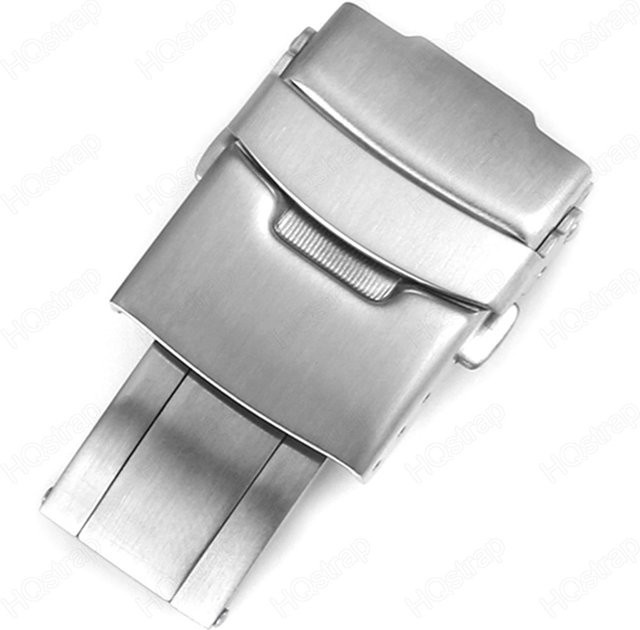 HQstrap Uhrenarmbandverschluss Edelstahl, Silber, Unisex - Bild 1