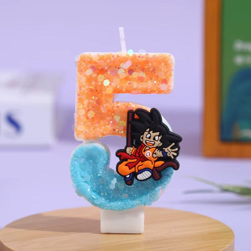 Bandai Dragon Ball Wukong 3D Kerze als Cartoon Charakter Kuchendekoration für deinen Geburtstag - Bild 2