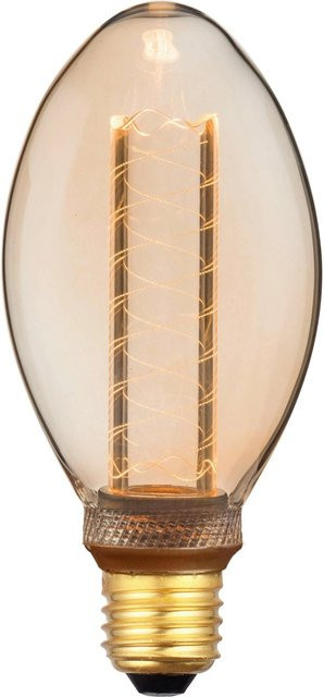 Mömax LED Deko-Leuchtmittel Vintage Filament mit E27 Sockel, Transparent/Gold/Braun, Warmweiß, max. 4 Watt - Bild 1