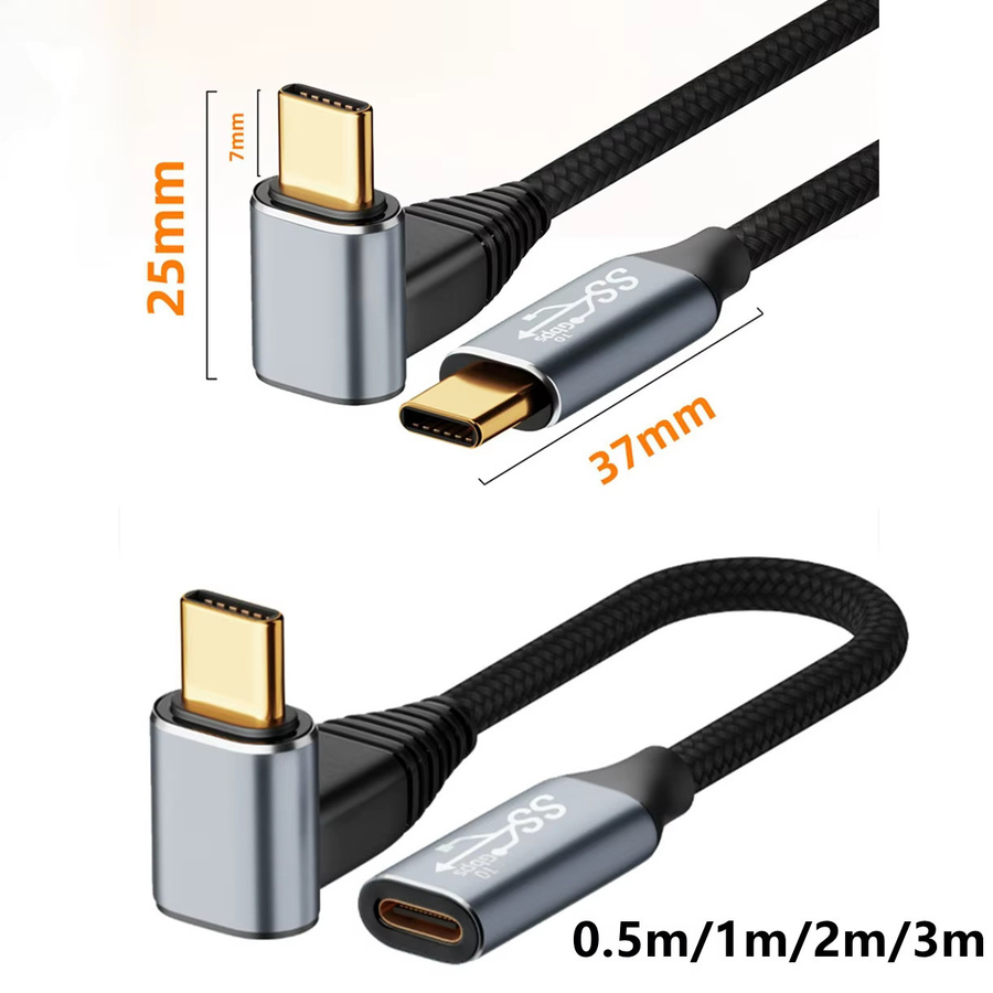 3M USB-C auf USB-C Schnellladekabel mit 10Gbps Datenübertragung, Thunderbolt 3 kompatibel, 4K 60Hz und PD 100W in Schwarz - Bild 3
