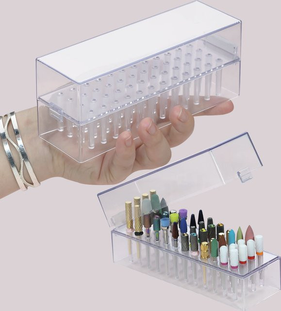 Misscheering Nagel Bohrer Bits Lagerungsbox, Transparent - Bild 1