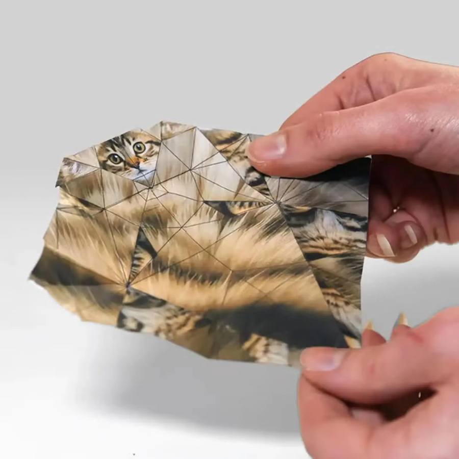 50 Stück DIY Origami-Papier zum Falten von Katzenfiguren, buntes Bastelset aus Konstruktionspapier für Katzenliebhaber - Bild 4