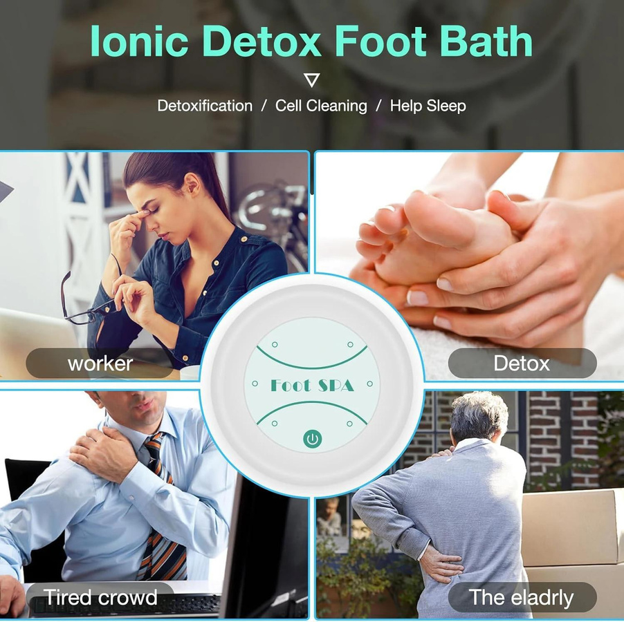 Elektrisches Detox Ion Fußbad Massagegerät zur Entgiftung und Reinigung mit Vibrationsfunktion - Bild 2