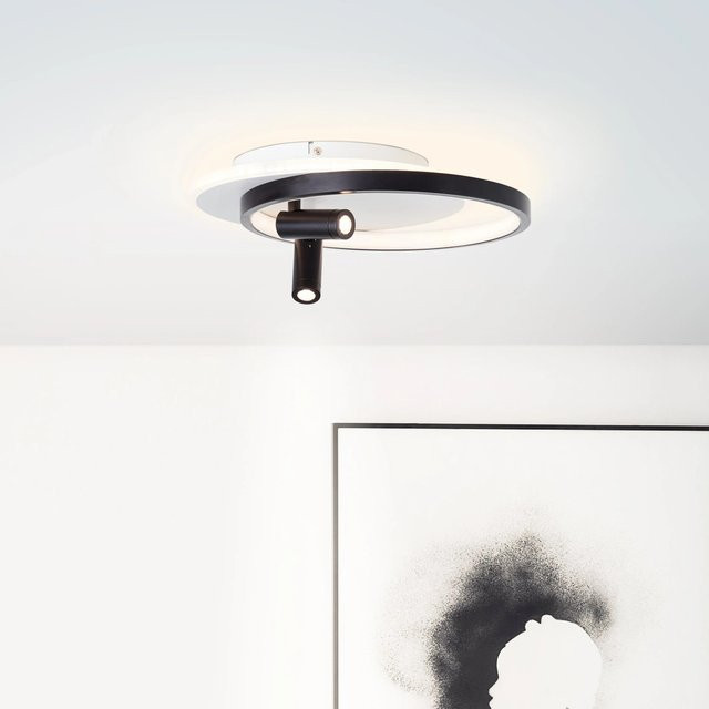 Brilliant LED-Deckenleuchte Eunomia 2-flammig in Schwarz und Weiß - Bild 1