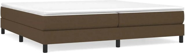 vidaXL Boxspringbett in Dunkelbraun mit Stoffbezug, B/T: 200 x 200 cm - Bild 1