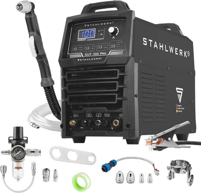 STAHLWERK Plasmaschneider CUT 100 Pro in Schwarz mit 100 Ampere und Pilot Zündung - Bild 1