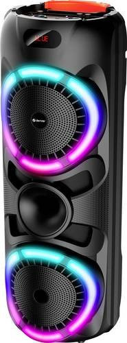 Denver BPS-459 Bluetooth Party-Lautsprecher mit Mikrofon, 2x 200W, Schwarz - Bild 1