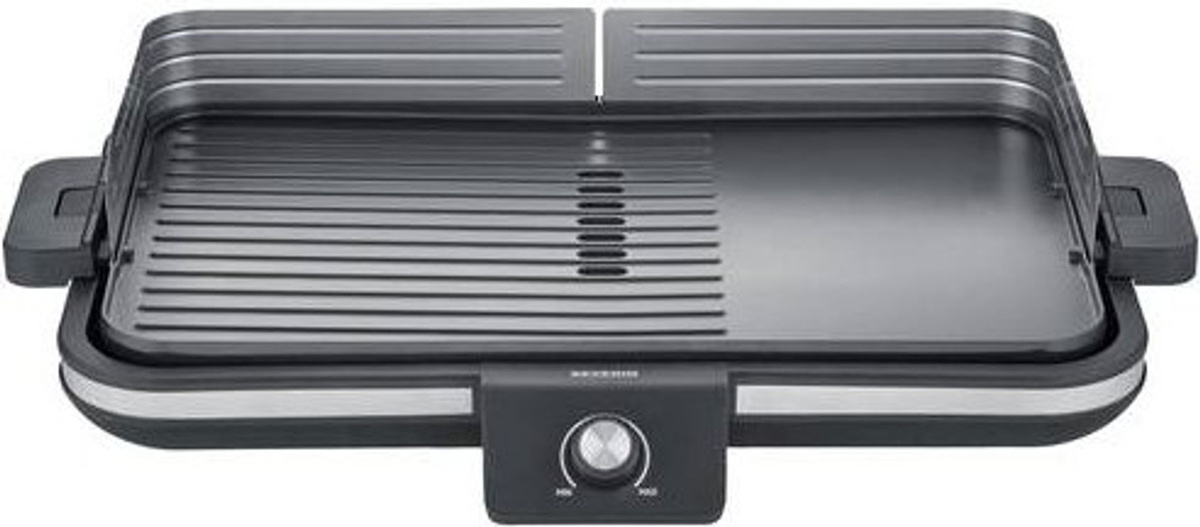 Severin PG 8564 Plancha Tischgrill mit stufenlosem Temperaturregler in Schwarz/Silber - Bild 2