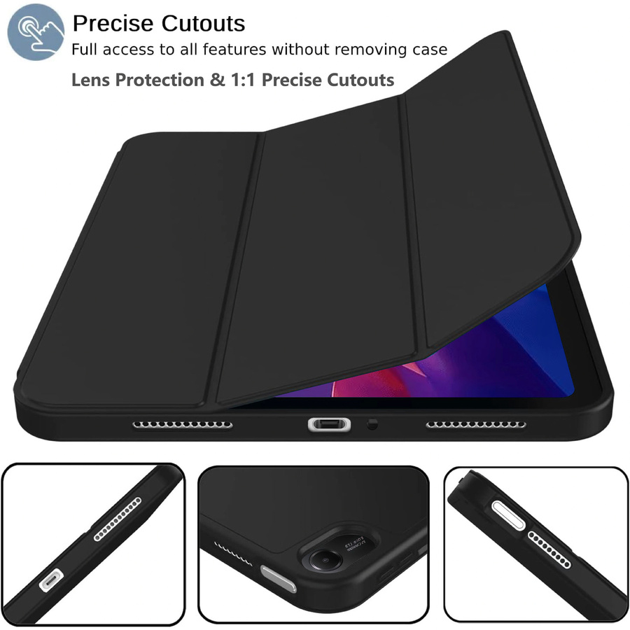 Xiaomi Smart Cover Hülle für Redmi Pad 2 2025 11 Zoll aus PU-Leder mit magnetischer Flip-Funktion und weicher Silikon-Rückschale in Schwarz - Bild 4