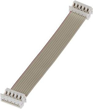 Molex Buchsengehäuse-Kabel beige mit 10 Polen und 1,27 mm Rastermaß - Bild 1