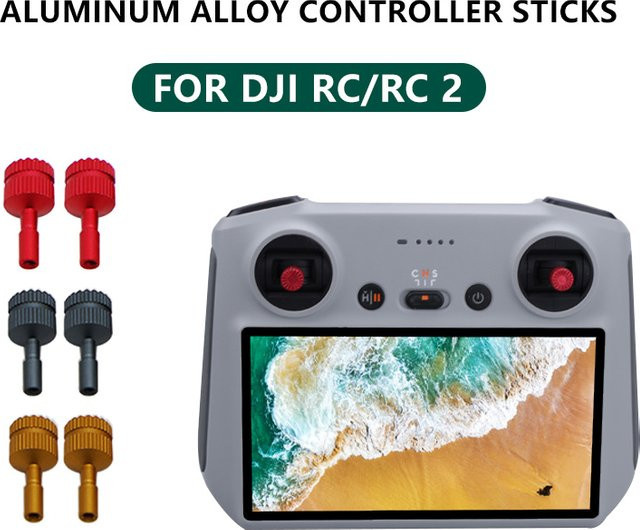 DJI Fernbedienung Joysticks aus Aluminiumlegierung in Gold für DJI Air 3 RC 2, Mini 3 Pro, Mini 3, Mavic 3 Pro und Mini 4 Pro Drohnen Zubehör - Bild 1
