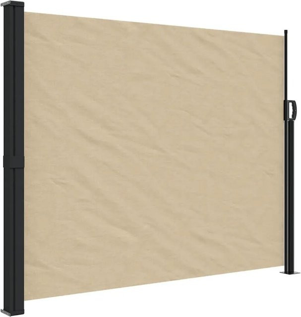 vidaXL Ausziehbare Seitenmarkise in Beige aus Polyester mit B/H: 600 x 160 cm - Bild 1