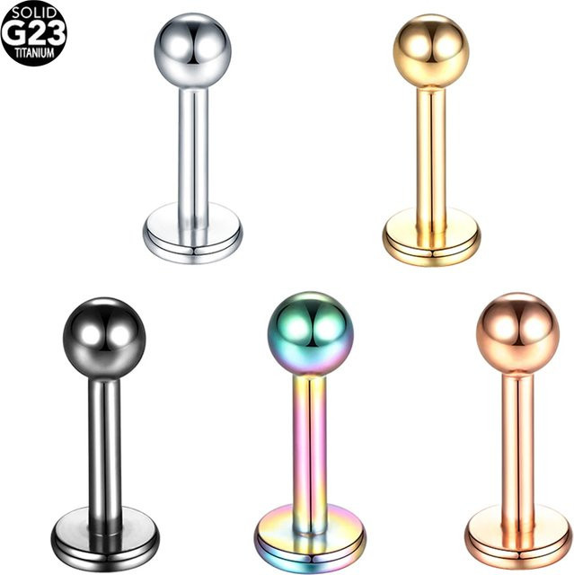 SWANJO Piercing Labret Stud, Titan, Unisex - Bild 1
