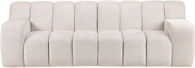 Vente-unique Sofa Beladon in Beige mit gestepptem Effekt aus Chenille-Stoff, Breite: 242 cm - Bild 1