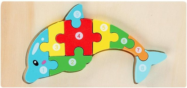 Kidsly Dinosaurier Montessori-Holzpuzzle, ab 3 Jahren - Bild 1
