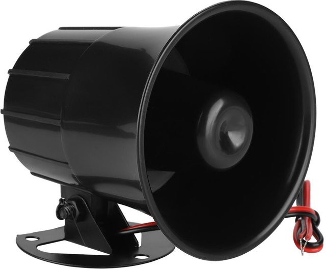 GoolRC Außensicherheitsalarmsirene mit 110 dB lautem Alarmhorn in Schwarz - Bild 1