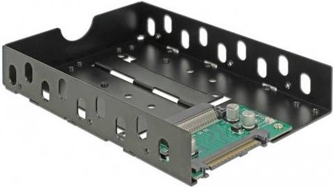 Delock 63956 Schnittstellen-Konverter U.2 auf U.2 für SSD, Schwarz - Bild 1