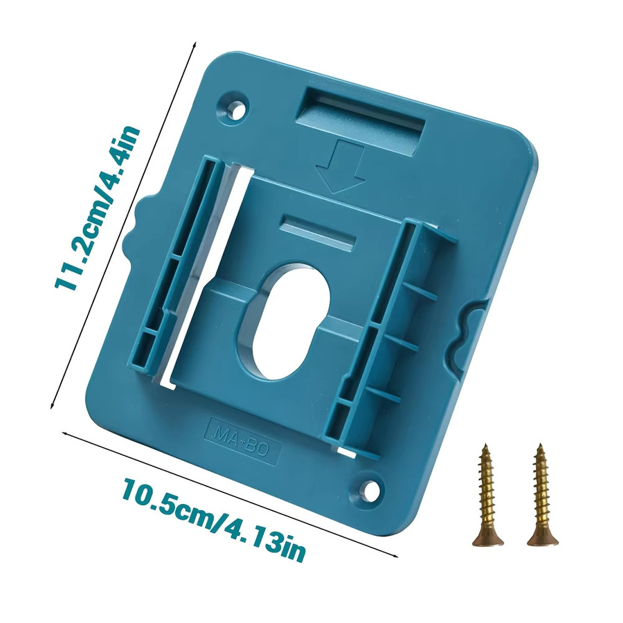 10 Stück Makita Batteriehalterung zur Wandmontage für 18V Akkus BL1860 BL1850 BL1840 BL1830 in Blau - Bild 4