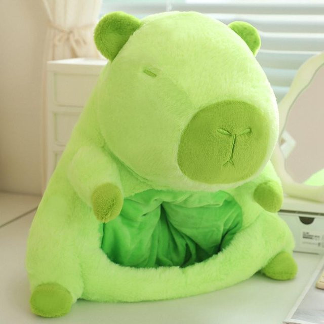 Yiran toy Capybara Kopfbedeckung Plüschtiere, 2-teiliges Set - Bild 1