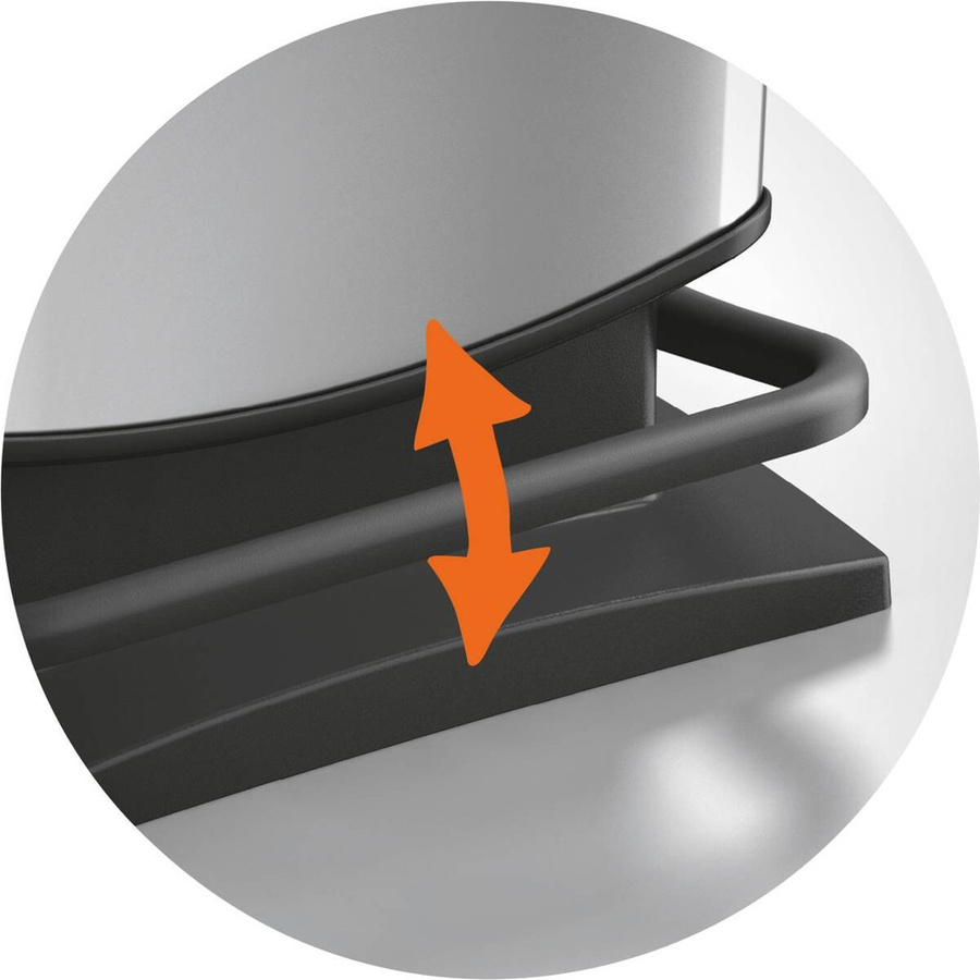 Rotho Treteimer Paso 40 Silber B/H/T: 29,5 x 67,6 x 35,3 cm - Bild 3