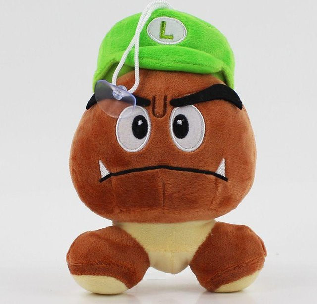 DewBloom Super Mario Gumba Pilz Plüschtier, Grün, Braun - Bild 1