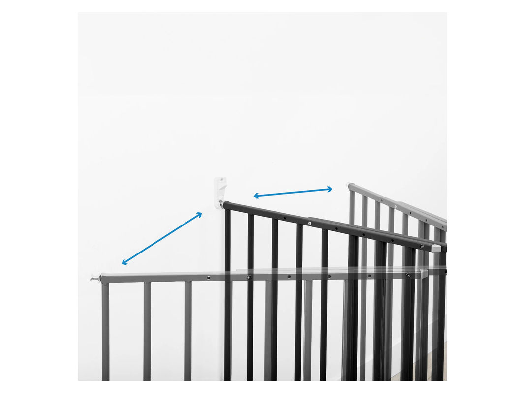 BADABULLE Türschutzgitter Safe & Protect XL extra breit Schwarz für Türen und Treppen - Bild 2