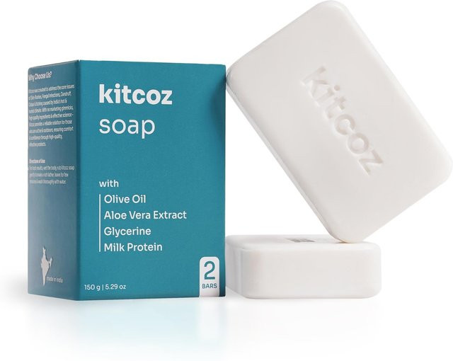 Kitcoz Anti-Pilz- & Antibakterielle Seife, 2er-Pack, 75 g, Unisex - Bild 1