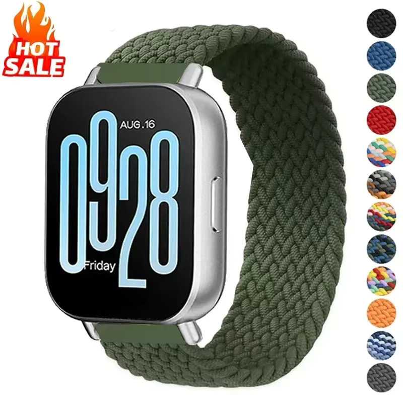 Uhrenarmband Nylon, geflochtenes Solo-Loop-Armband, 22 mm, Bunt, Unisex - Bild 2