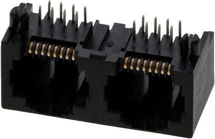 Molex 442480057 Inverted Gang Buchse mit 8 Polen in Schwarz - Bild 1