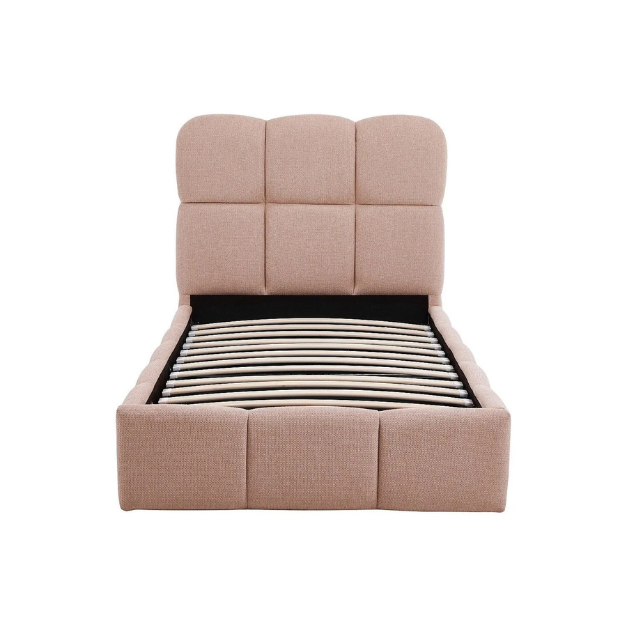 Vente-unique Bett Diludo mit Bettkasten in Rosa, Breite: 101 cm, Höhe: 100 cm, Tiefe: 206,5 cm - Bild 2