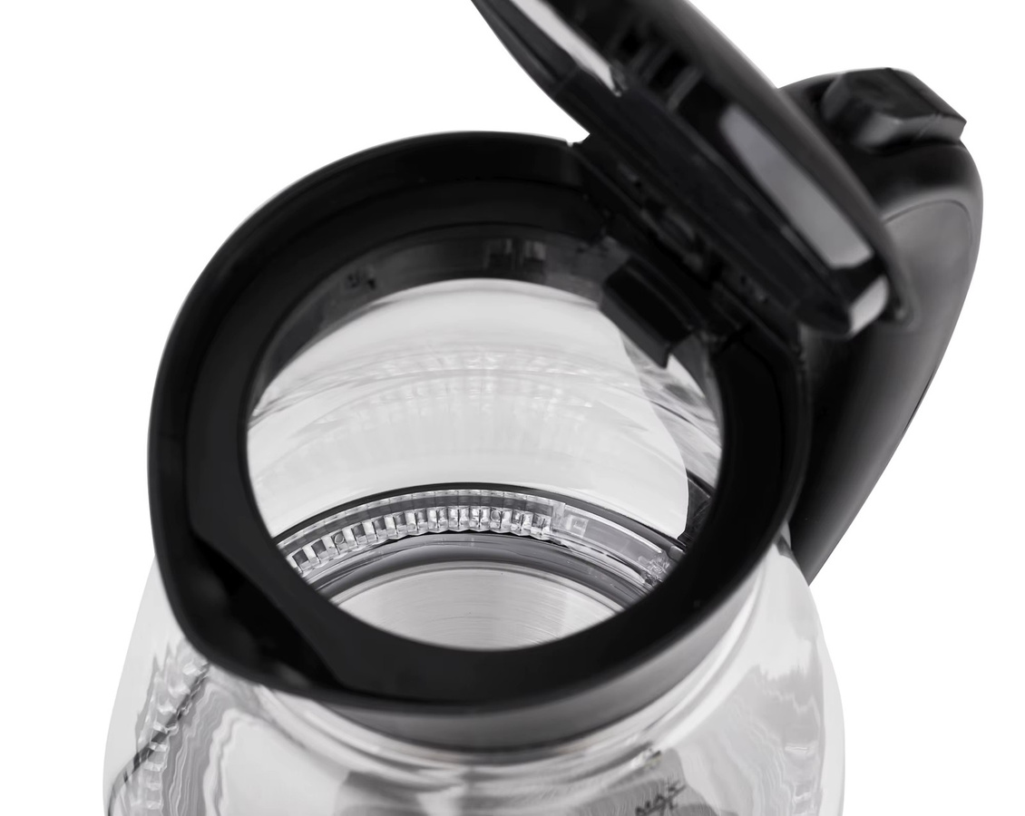 Adler Elektrischer Wasserkocher aus Glas in Schwarz mit 1,7 l Volumen und 2200 W Leistung - Bild 5