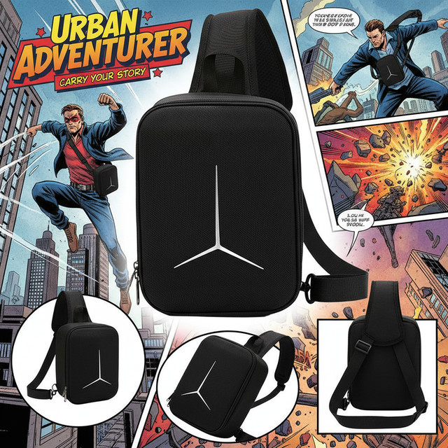 DJI NEO2 Tragbare Aufbewahrungstasche als Rucksack, Messenger oder Brusttasche in Schwarz - Bild 1