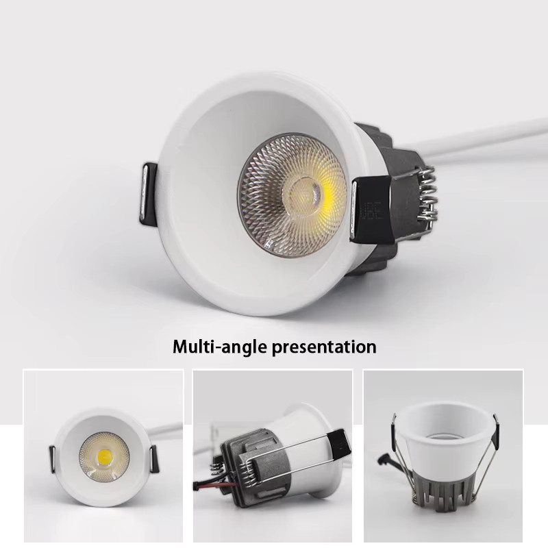 KAISANXINYI Dimmbare LED COB Deckeneinbauleuchte aus Aluminium in runder Ausführung für Home Office und Shop - Bild 3