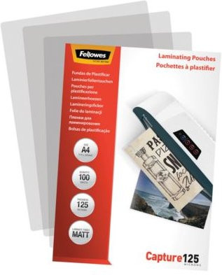Fellowes Laminierfolien Capture DIN A4 matt 125 Micron 100 Stück - Bild 3