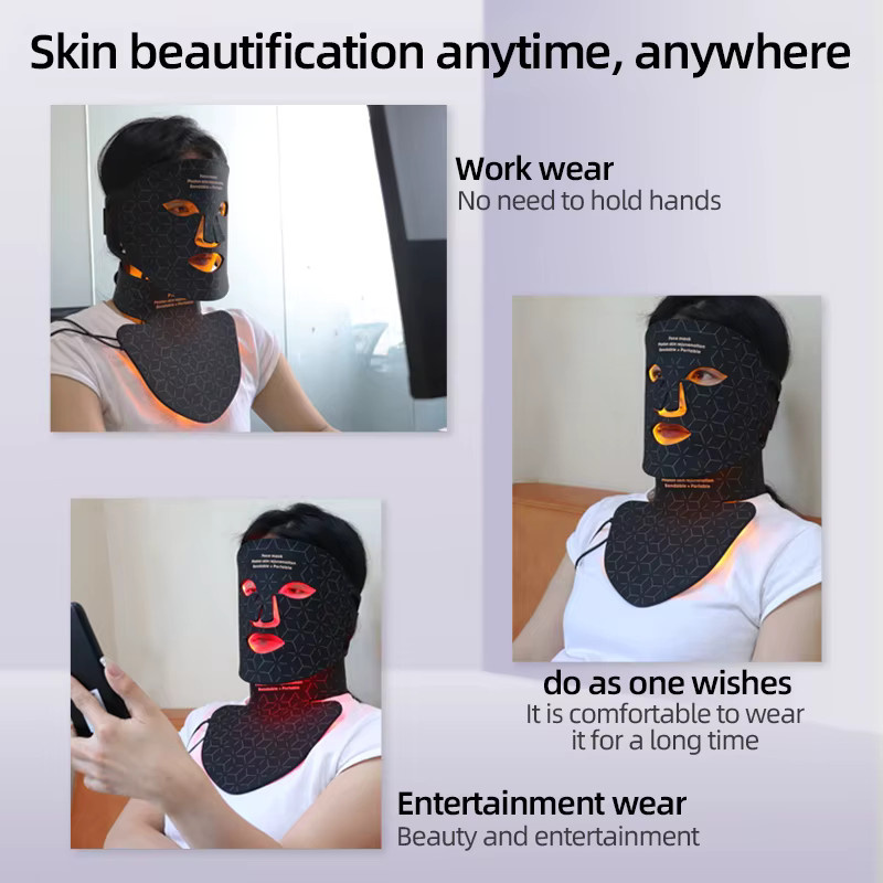 UBilli LED-Gesichtsmaske, Rotlichttherapie, 4 Farben - Bild 2