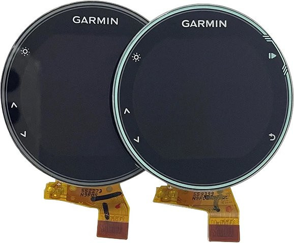 LCD Ersatzbildschirm mit Hintergrundbeleuchtung und Frontabdeckung für Garmin Forerunner 735 und 735XT in Schwarz oder Blau - Bild 1