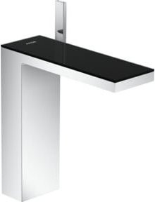 Hansgrohe Axor MyEdition Einhebelmischer Waschtischarmatur in Chrom und Schwarz Glänzend mit Push-Open-Abfluss und wassersparender Technologie - Bild 1