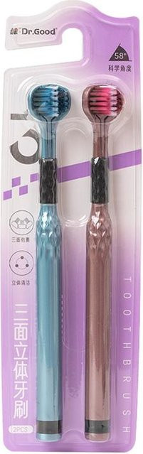 boho berry Zahnbürste, 2er-Pack, weiche Borsten - Bild 1