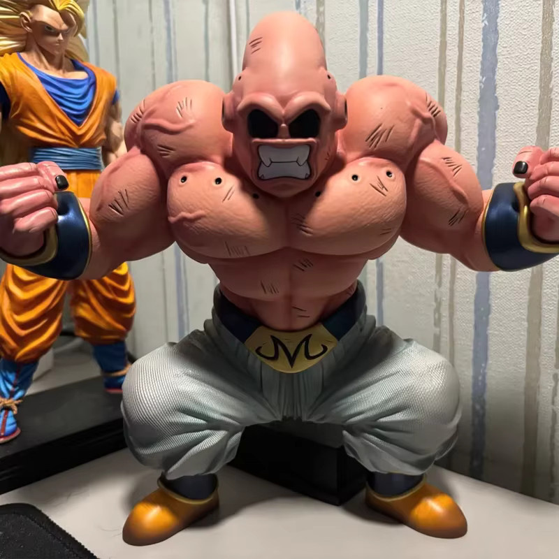 Bandai Dragon Ball Shadow Trace Muscle Buu GK Figur, Anime PVC Modell, 24cm - Bild 4