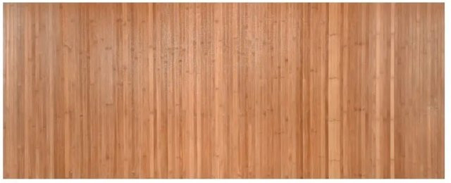 vidaXL Teppich Rechteckig aus Bambus und Polypropylen in Natur Beige/Braun B: 80 cm, L: 200 cm - Bild 1