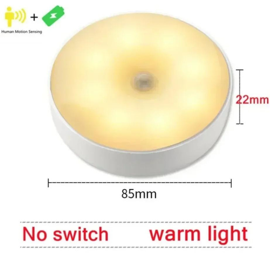 4er-Set wiederaufladbare LED-Nachtlichter mit Bewegungssensor von YJMP Super Lighting in Warmweiß - Bild 6