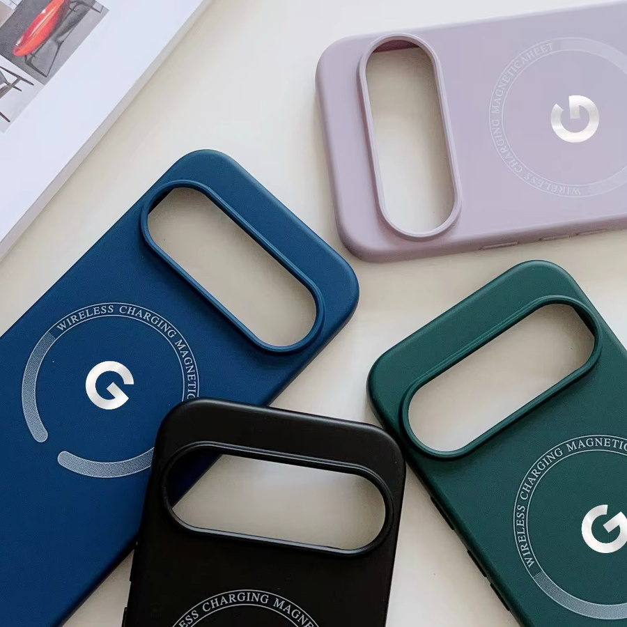 Magnetische Flüssig-Silikon-Schutzhülle für Google Pixel 10 9 Pro XL 8 7 6 5A Pro in Grün mit MagSafe kompatiblem kabellosem Laden - Bild 3