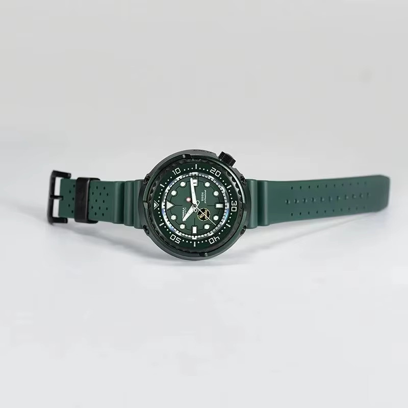 RDUNAE Armbanduhr Automatik, Titan, Saphirglas, Grün, Herren - Bild 3