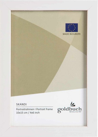 goldbuch Bilderrahmen Weiß aus Holz für Tischaufstellung, B/H: 15 x 10 cm